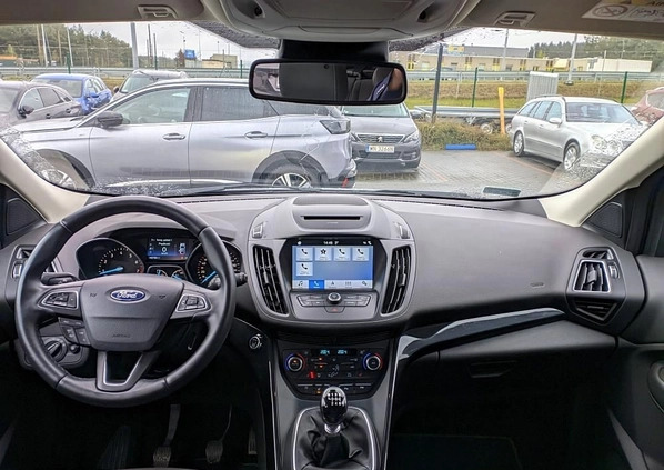 Ford Kuga cena 85900 przebieg: 40706, rok produkcji 2019 z Lidzbark Warmiński małe 211